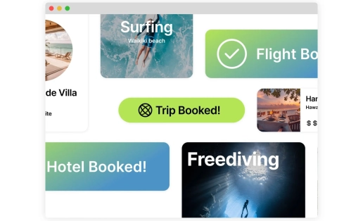 Trip booked with AI
